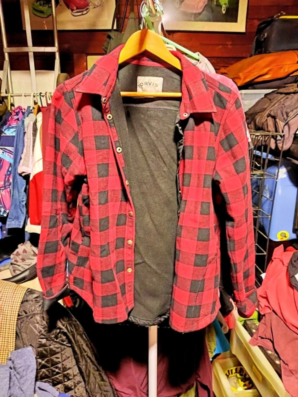 ORVIS Classic Collection Fleece-Lined Flannel Shirt Jacket
